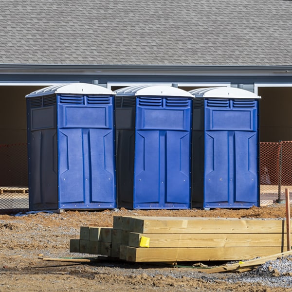 is there a specific order in which to place multiple porta potties in West Ridge Arkansas